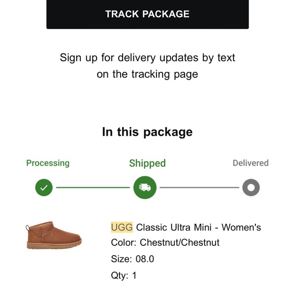 Ugg ultra mini size 8 in chestnut - Picture 2 of 10